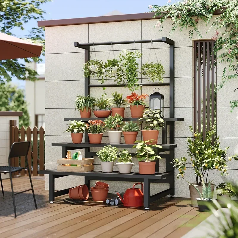 Tiered Display Plant Rack Shel - đánh giá và giá Outdoor Furniture Luxury