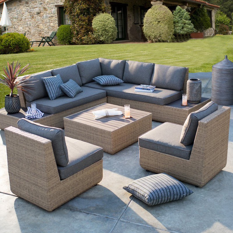 Outdoor Sofa Courtyard Rattan  - đánh giá và giá Outdoor Furniture Metal Chairs